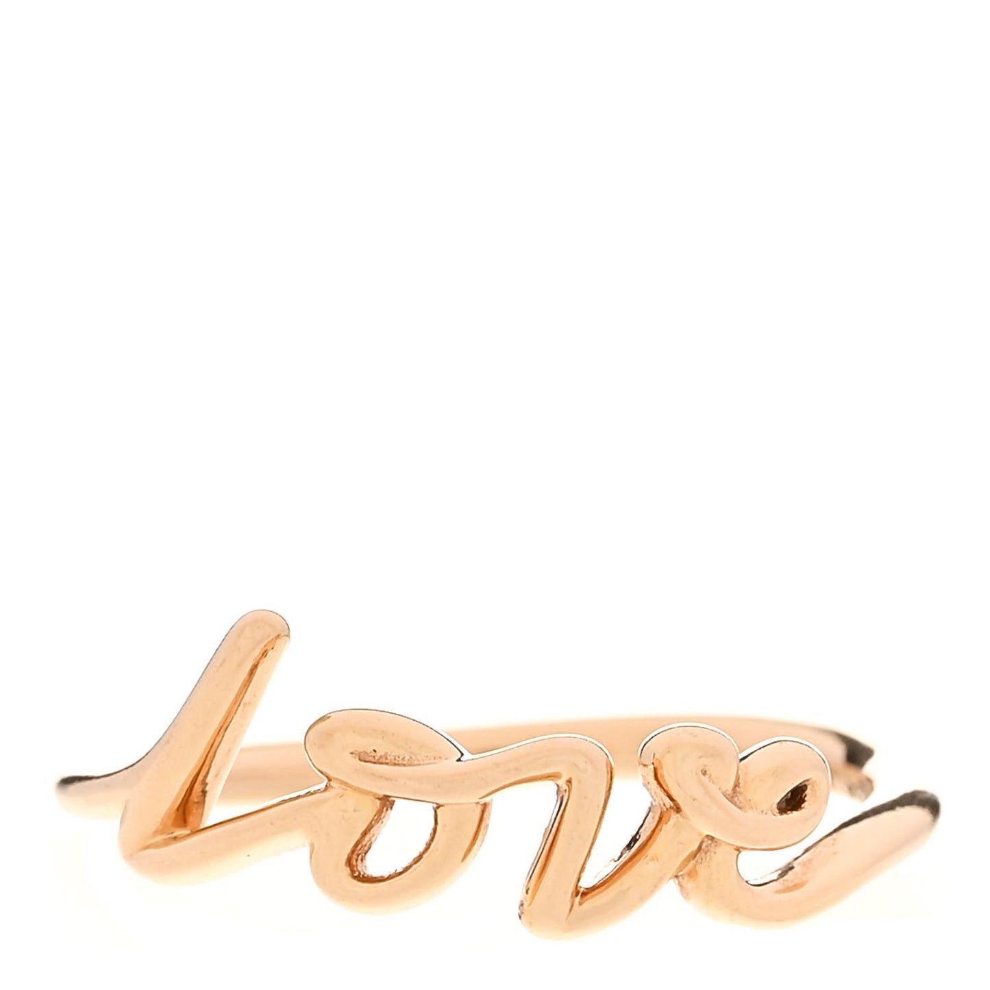 18K Rose Gold Mini Paloma's Graffiti Love Ring 49 5