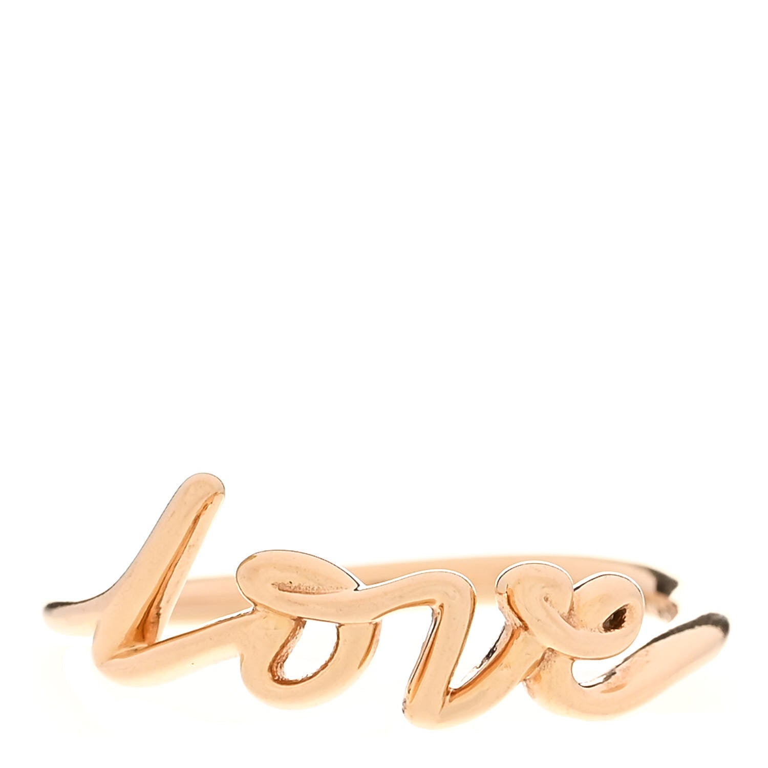 Tiffany 18K Rose Gold Mini Paloma's Graffiti Love Ring 49 5 1 of 6