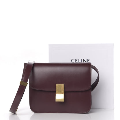 Celine Box Calfskin Teen Classic Box Flap Bag Burgundy 11 of 11