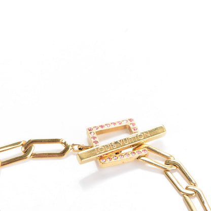Louis Vuitton Swarovski Crystal Flower Power Bracelet Gold 4 of 6