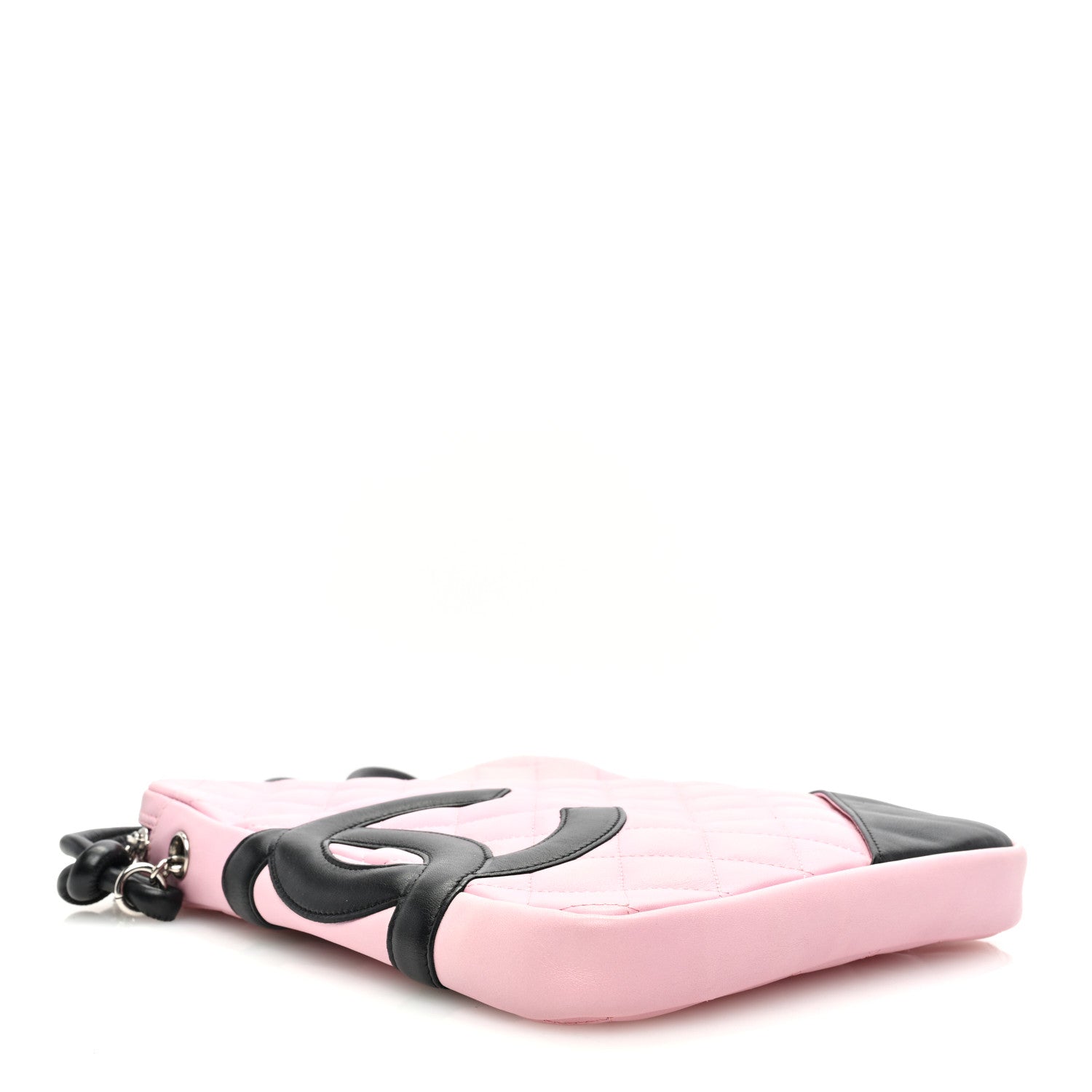 Chanel Calfskin Quilted Medium Cambon Messenger Pink Black 4 of 10