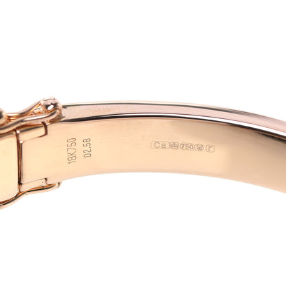 Anita Ko 18K Rose Gold Diamond V Bangle Bracelet 5 of 7