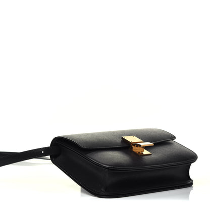 Celine Liege Calfskin Medium Classic Box Flap Bag Black 4 of 10