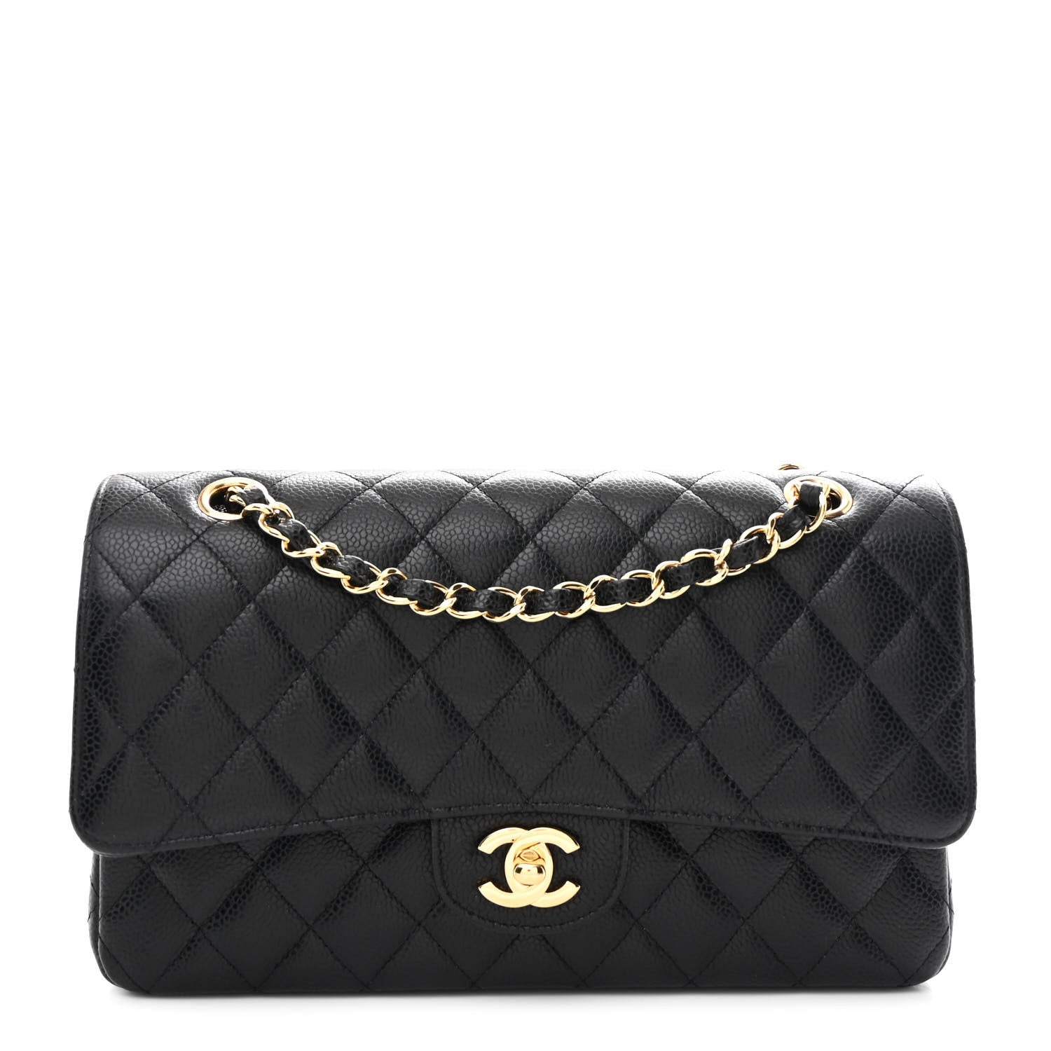 Chanel Caviar Quilted Medium Double Flap Black 1 of 9