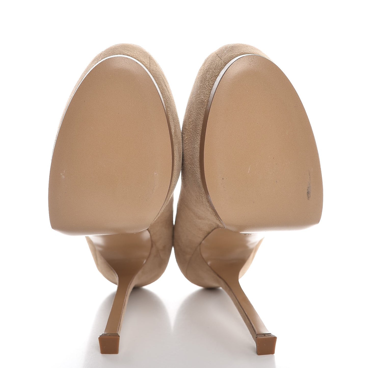 Suede Tribtoo 105 Platform Pumps 40 Beige