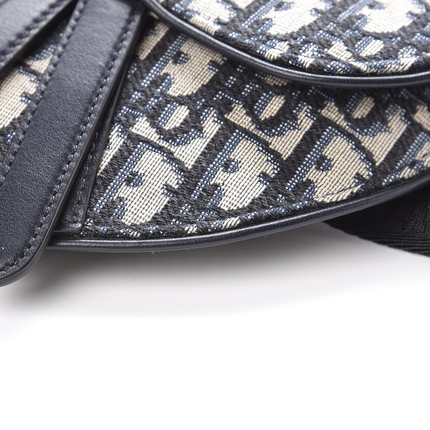 Oblique Saddle Belt Bag Blue