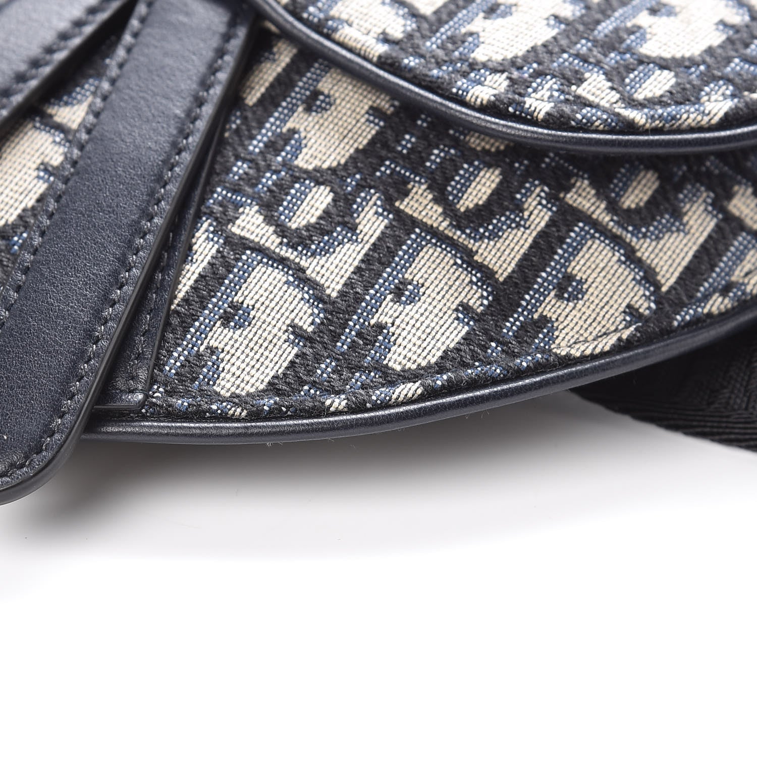 Christian Dior Oblique Saddle Belt Bag Blue 8 of 8