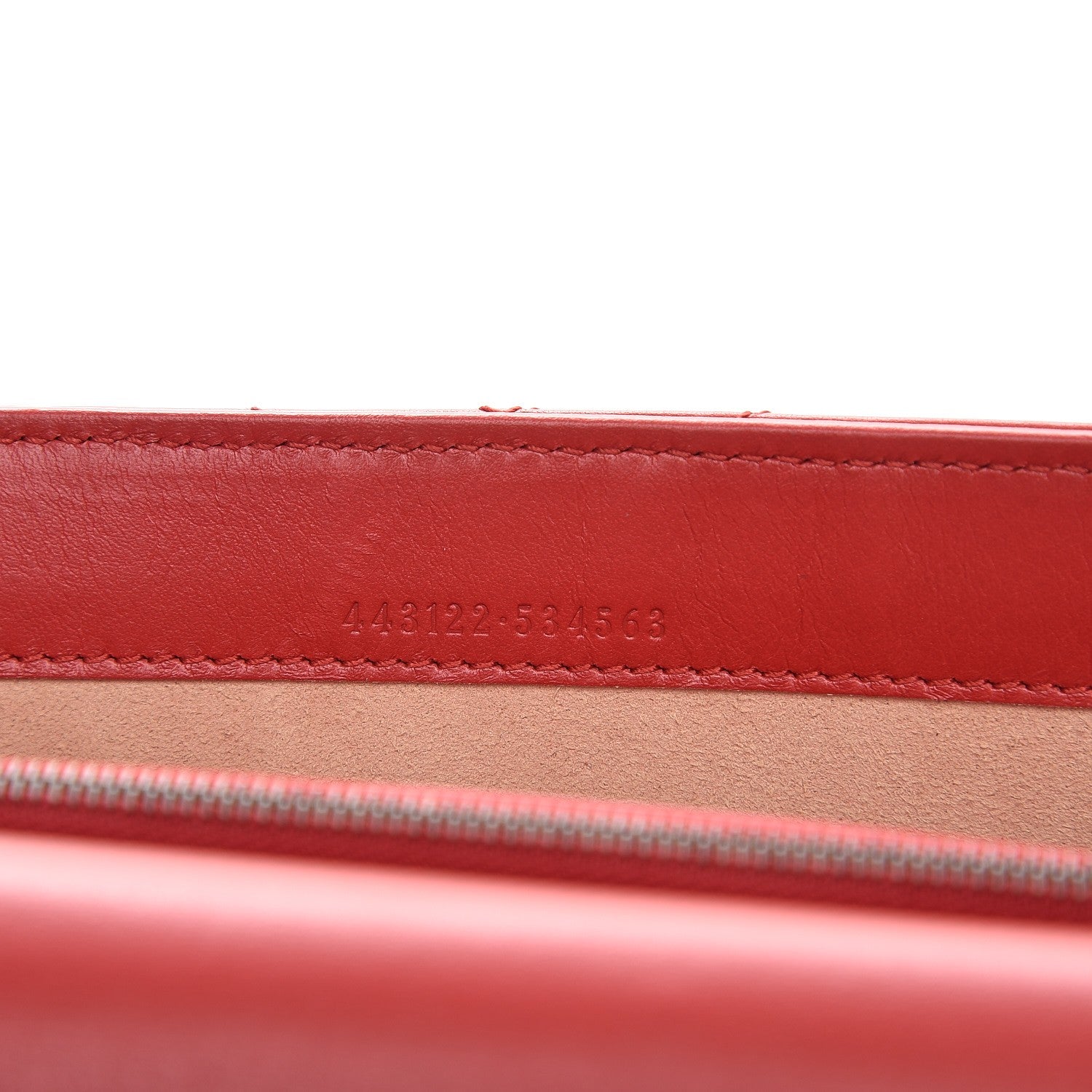 Gucci Calfskin Matelasse Mini GG Marmont Chain Wallet Hibiscus Red 7 of 9