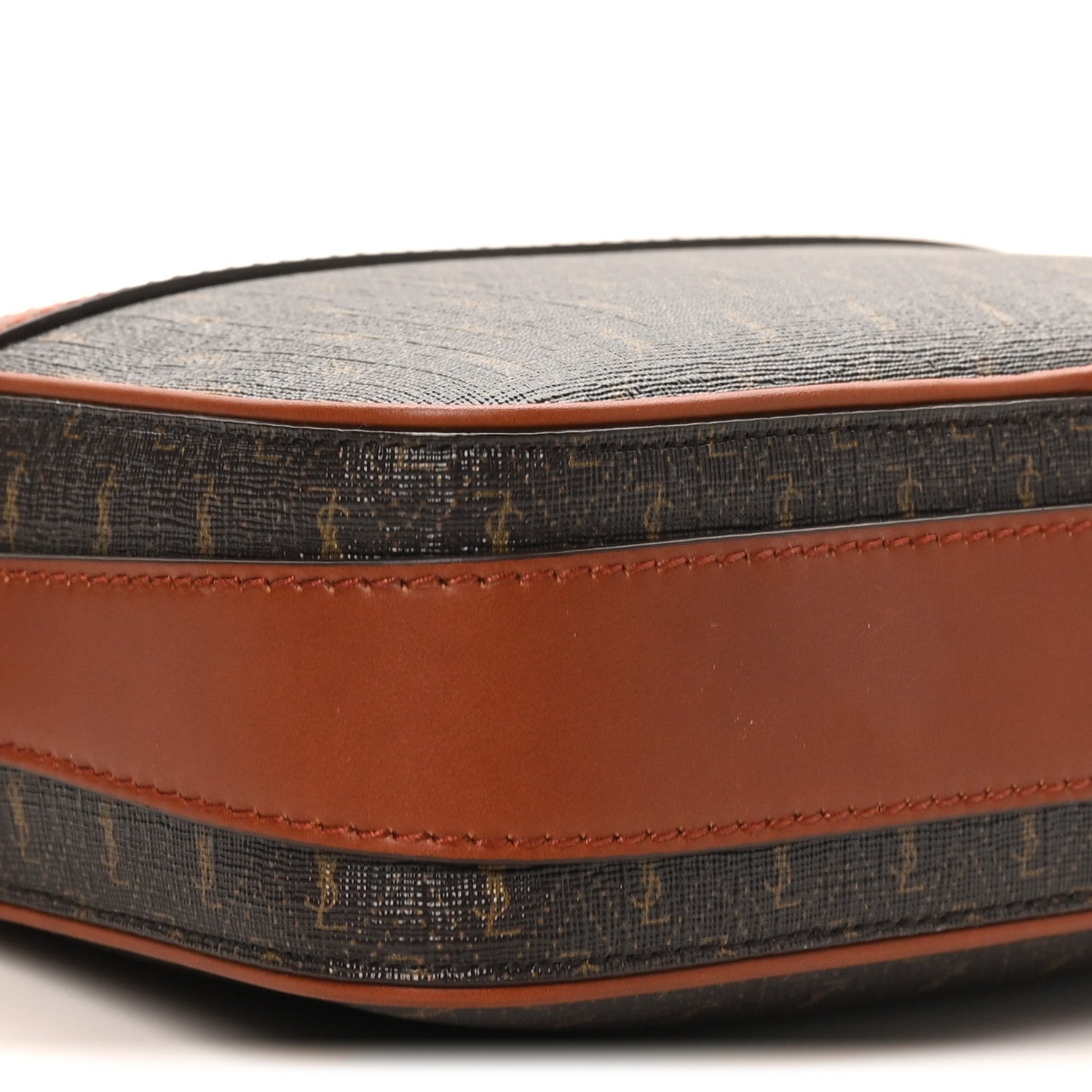 Saint Laurent Canvas Smooth Calfskin Le Monogramme Camera Bag Chestnut 9 of 10