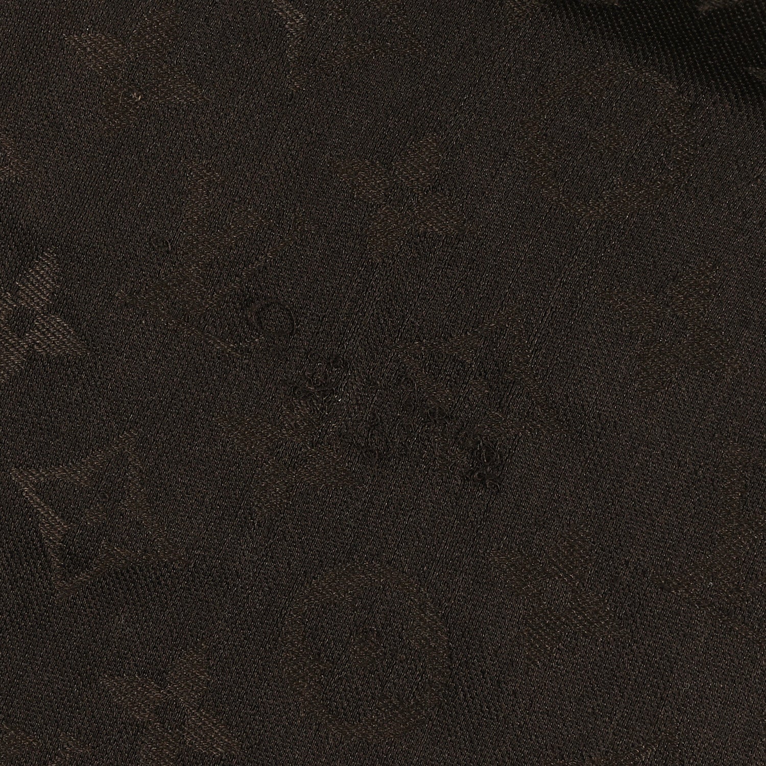 Louis Vuitton Silk Wool Monogram Denim Shawl Chocolate 3 of 4