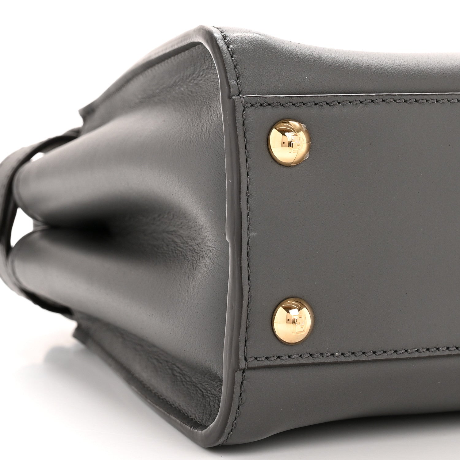 Fendi Nappa Mini Peekaboo Iconic Satchel Anthracite 9 of 11