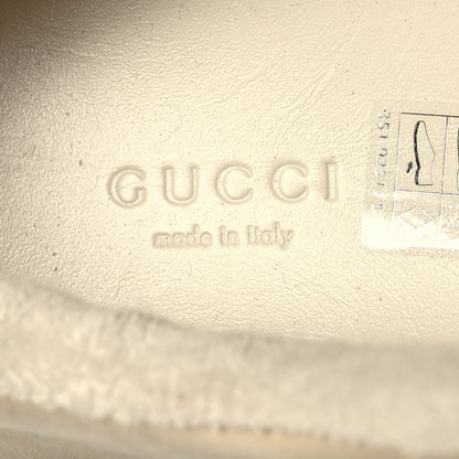 Gucci GG Monogram Nubuck Web Womens Screener Sneakers 39.5 New Sand Dusty Milk Vintage Green 6 of 12