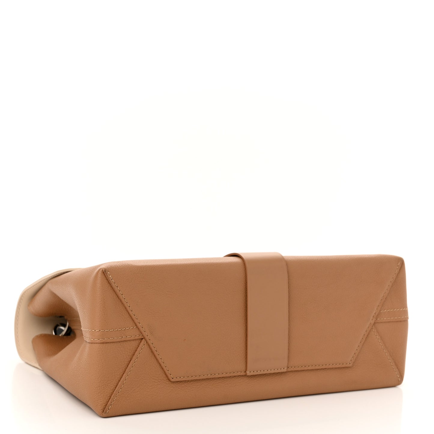 Cuir Plume Ecume Very One Handle Sesame Creme