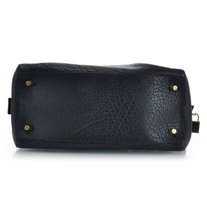 Celine Bullhide Leather Boston Black 5 of 8