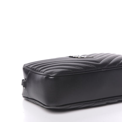 Saint Laurent Calfskin Matelasse Monogram Lou Camera Bag Black 7 of 9