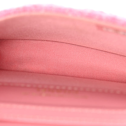 Chanel Tweed Quilted Flap Chain Waist Bag Pink 5 of 11