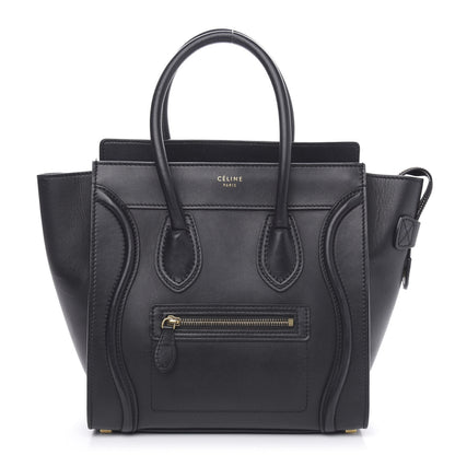 Celine Smooth Calfskin Micro Luggage Black 1 of 20
