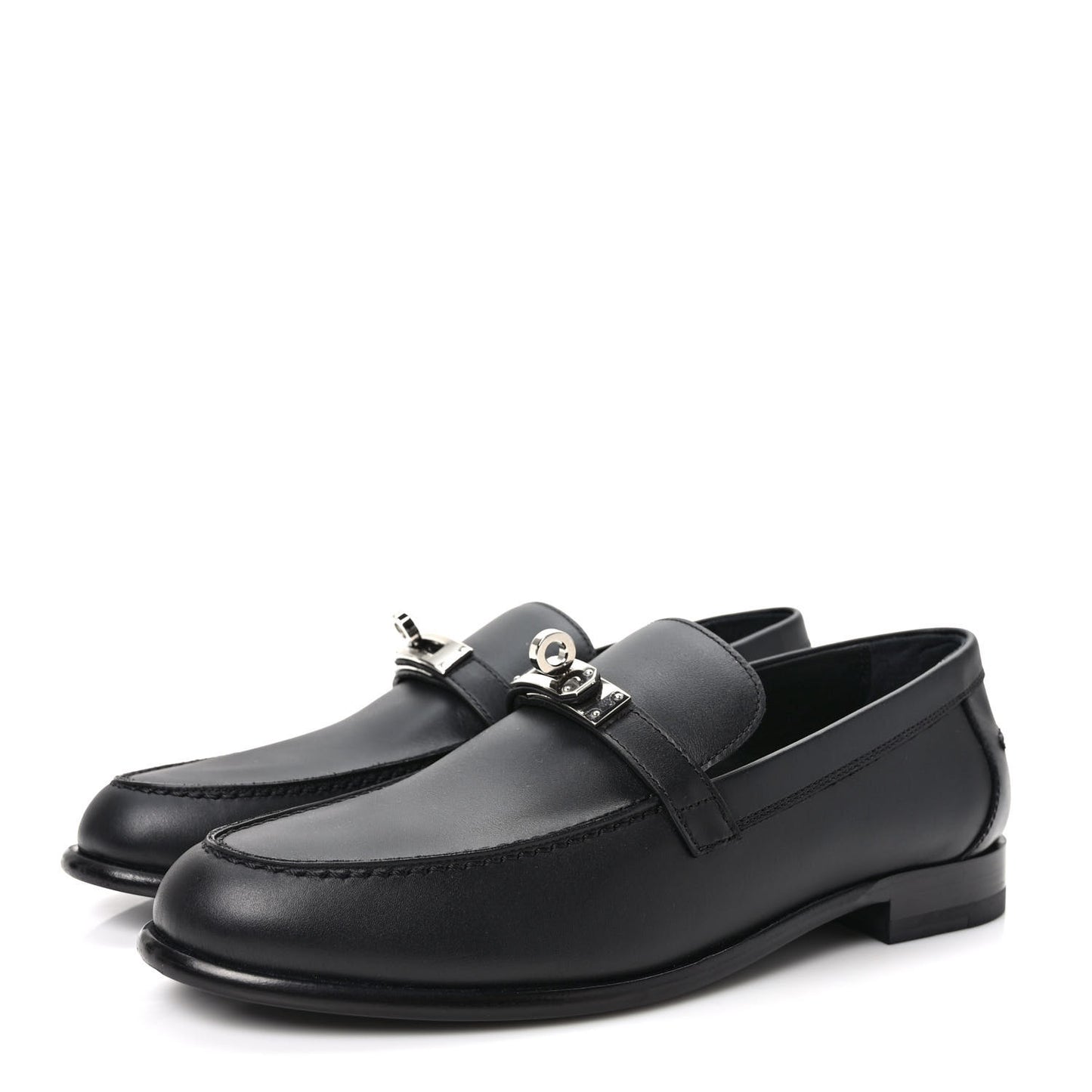 Calfskin Womens Destin Loafers 39 Black