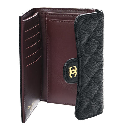 Chanel Caviar Quilted Medium Flap Wallet Black 5 of 10