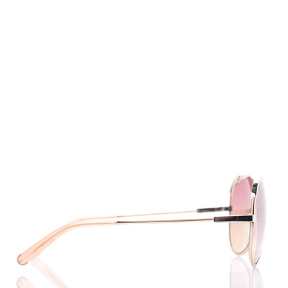 Chloe Aviator Sunglasses CE118S Gold Pink 3 of 7