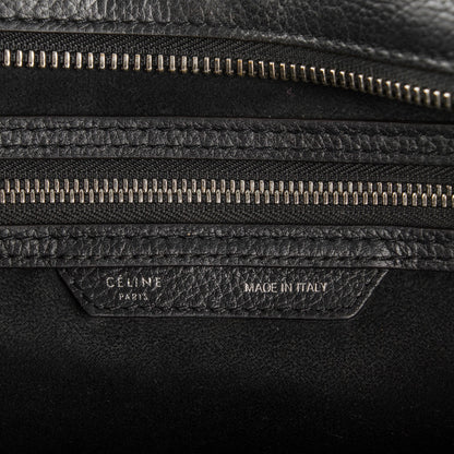 Celine Drummed Calfskin Mini Luggage Black 7 of 8