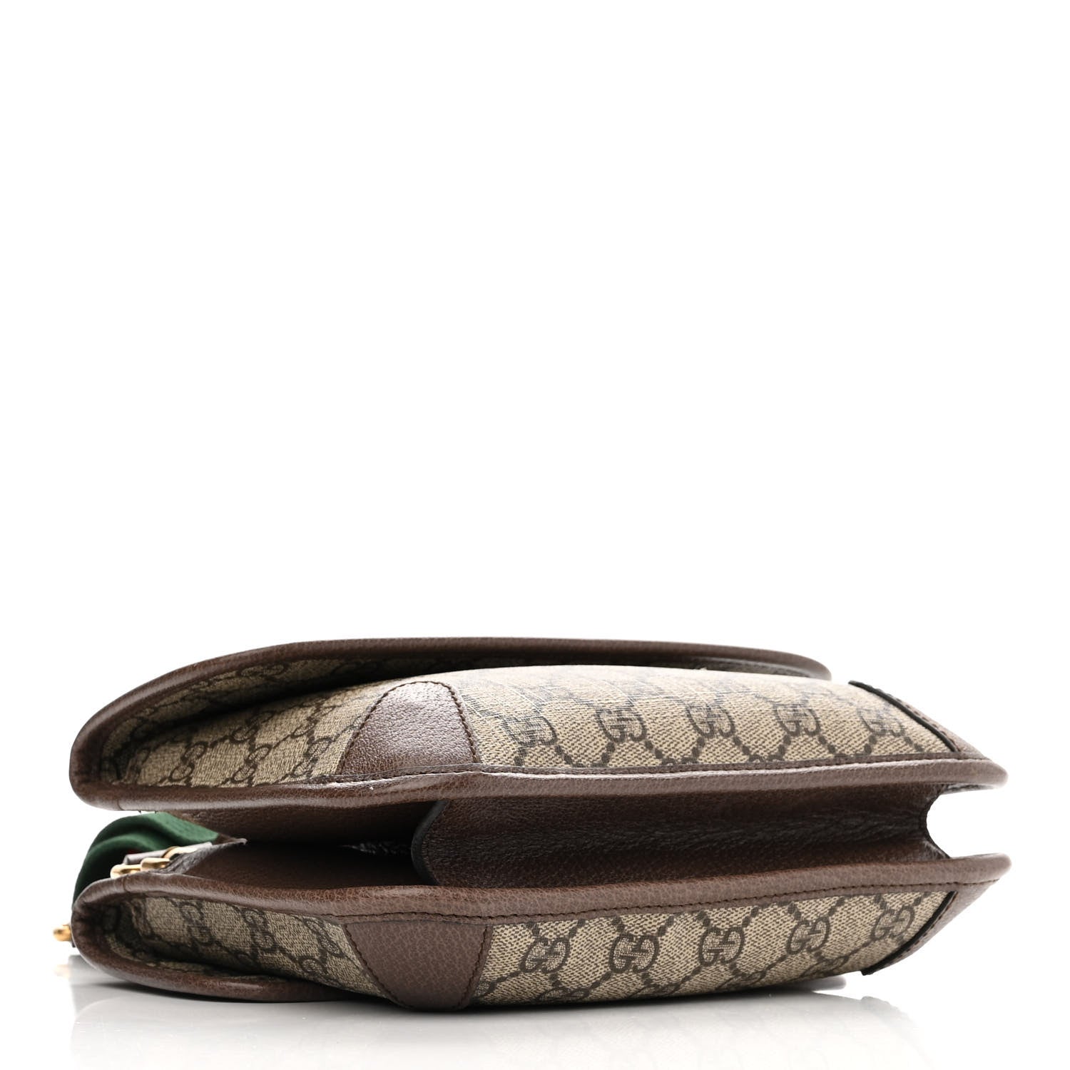 Gucci GG Supreme Monogram Web Small Neo Vintage Double Flap Messenger Bag Beige New Acero 4 of 10