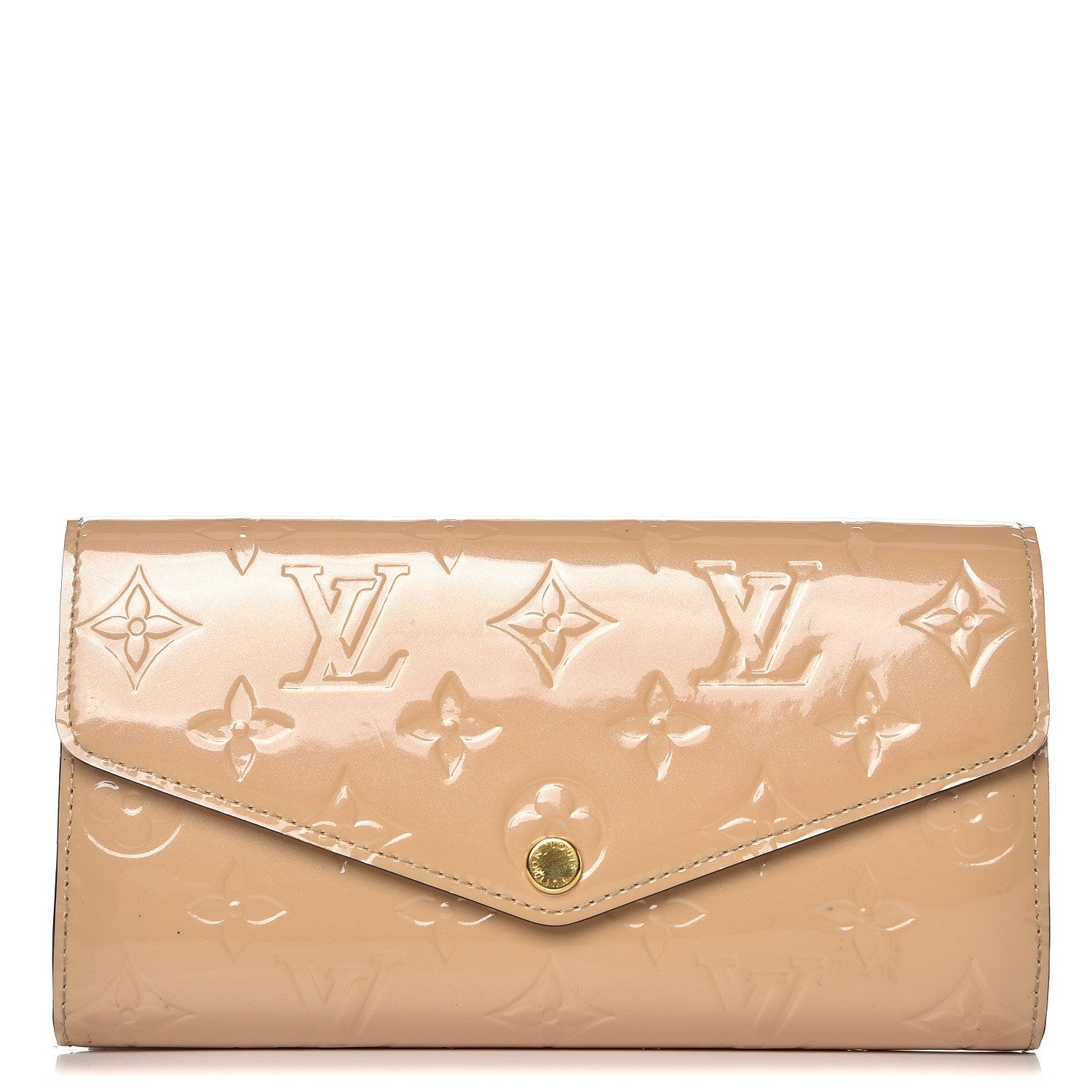 Louis Vuitton Vernis Sarah Wallet NM Dune 1 of 10