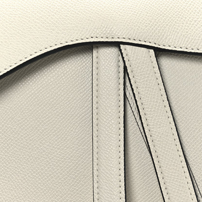 Christian Dior Grained Calfskin Saddle Bag With Strap Latte 8 of 10