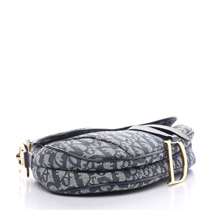 Christian Dior Monogram Saddle Bag Blue 4 of 8