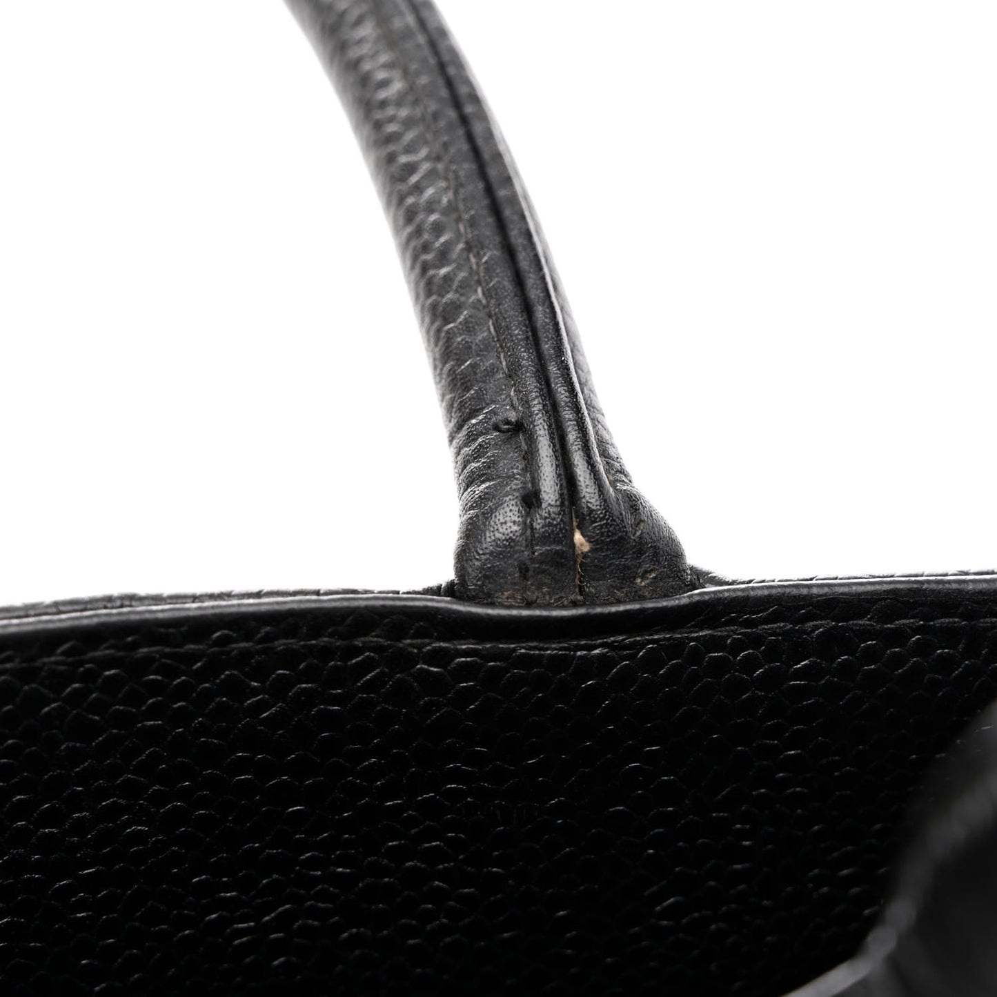 Caviar Quilted Medallion Tote Black