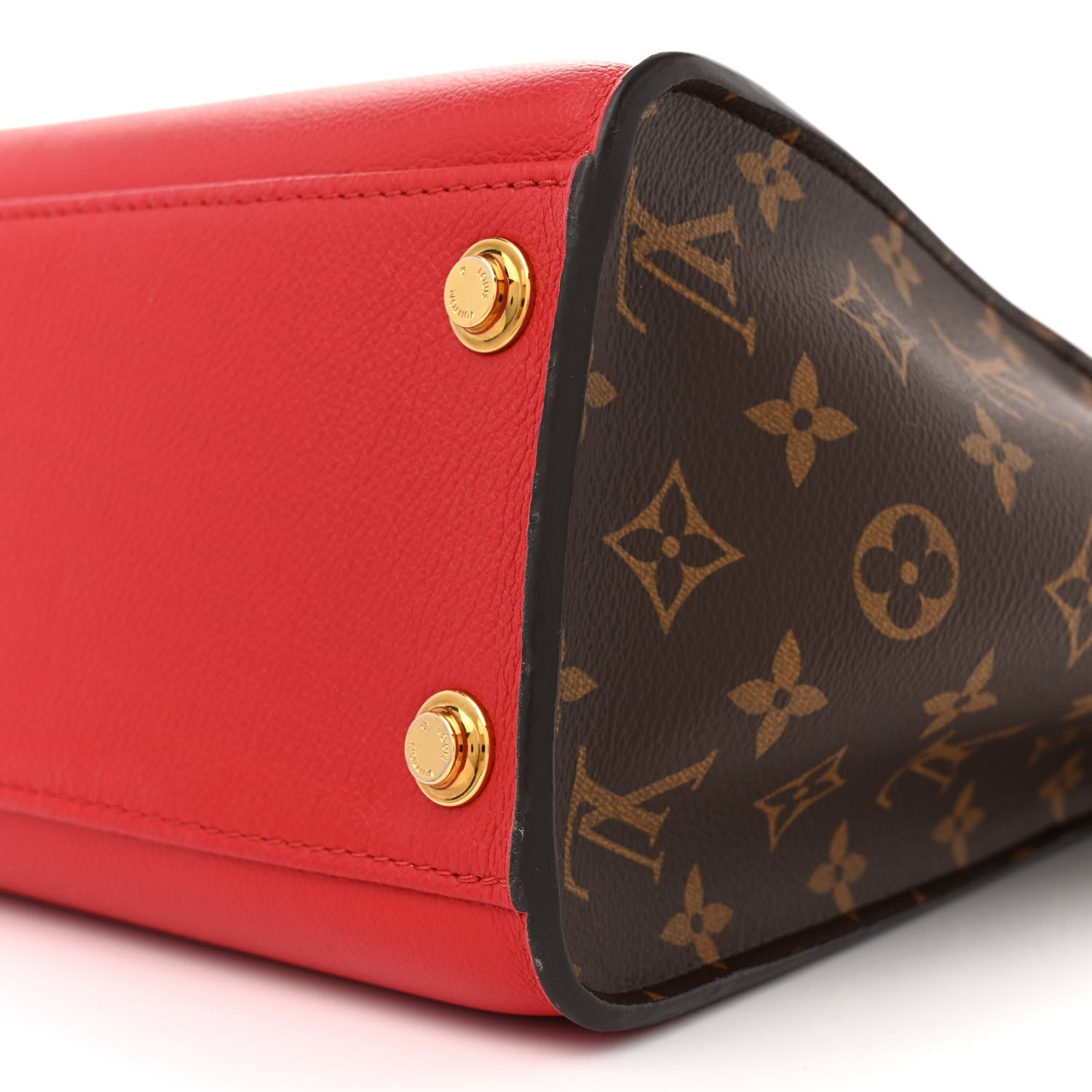 Louis Vuitton Calfskin Monogram On My Side Pirate Red 9 of 10