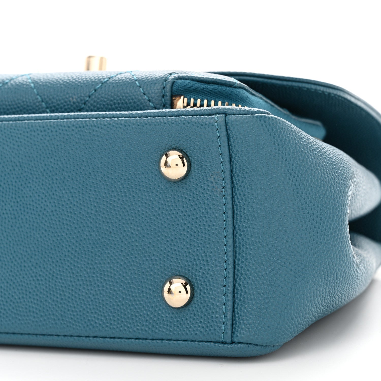 Chanel Caviar Quilted Small Business Affinity Flap Blue 10 of 11