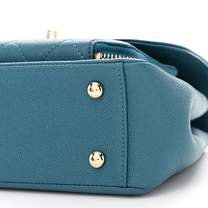 Chanel Caviar Quilted Small Business Affinity Flap Blue 10 of 11