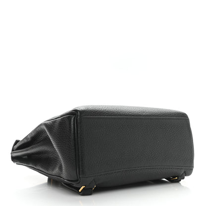 Hermes Taurillon Clemence Kelly Ado Backpack Black 4 of 9