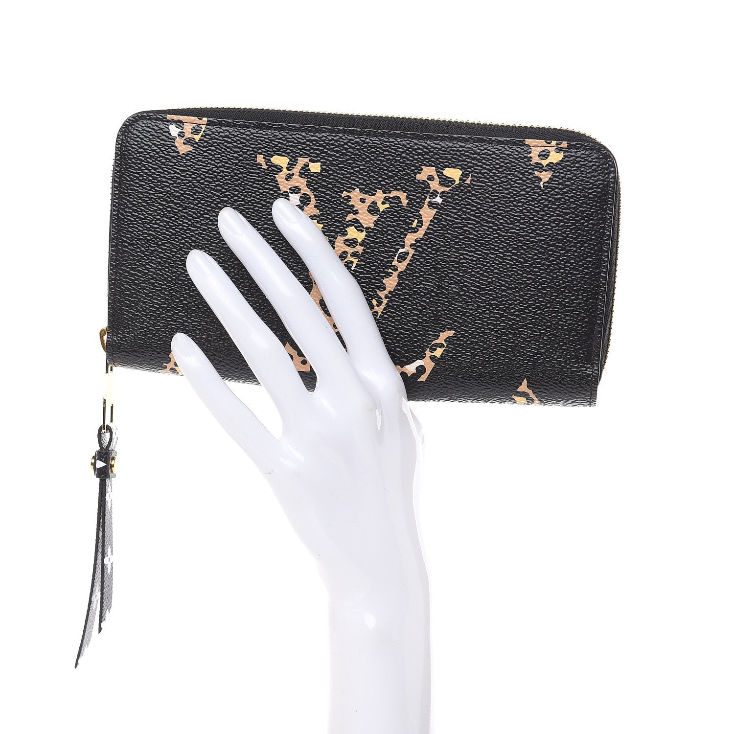 Louis Vuitton Monogram Giant Jungle Zippy Wallet Black 2 of 8