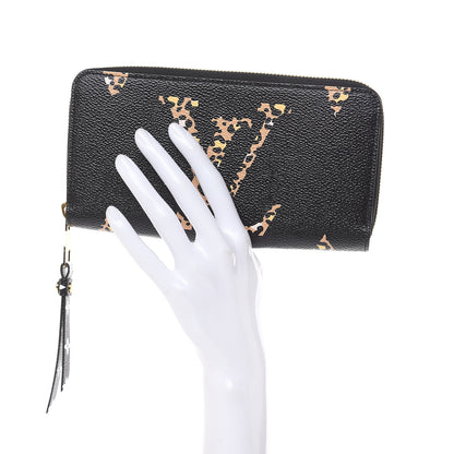 Louis Vuitton Monogram Giant Jungle Zippy Wallet Black 2 of 8