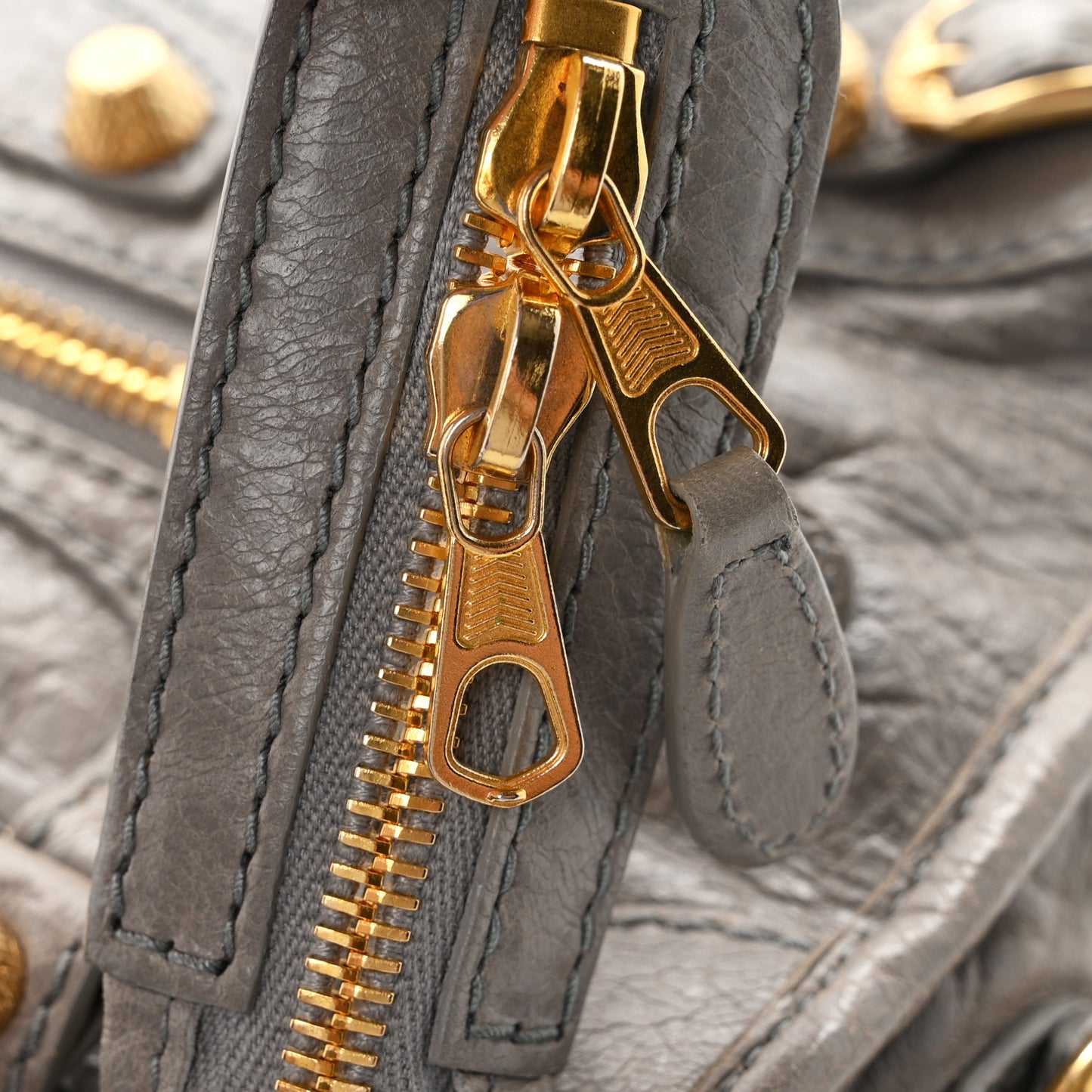 Agneau Giant 12 Gold Hardware Mini City Gris Pyrite