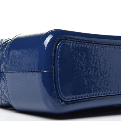 Chanel Patent Goatskin Quilted Medium Gabrielle Hobo Dark Blue 8 of 9