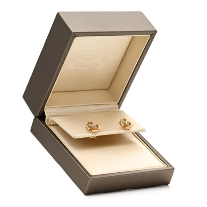 Bulgari 18K Yellow Gold Diamond Fiorever Earrings 5 of 5