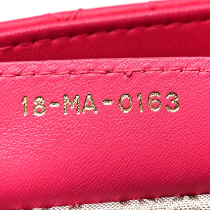 Christian Dior Lambskin Cannage Medium Lady Dior Fuchsia 7 of 16