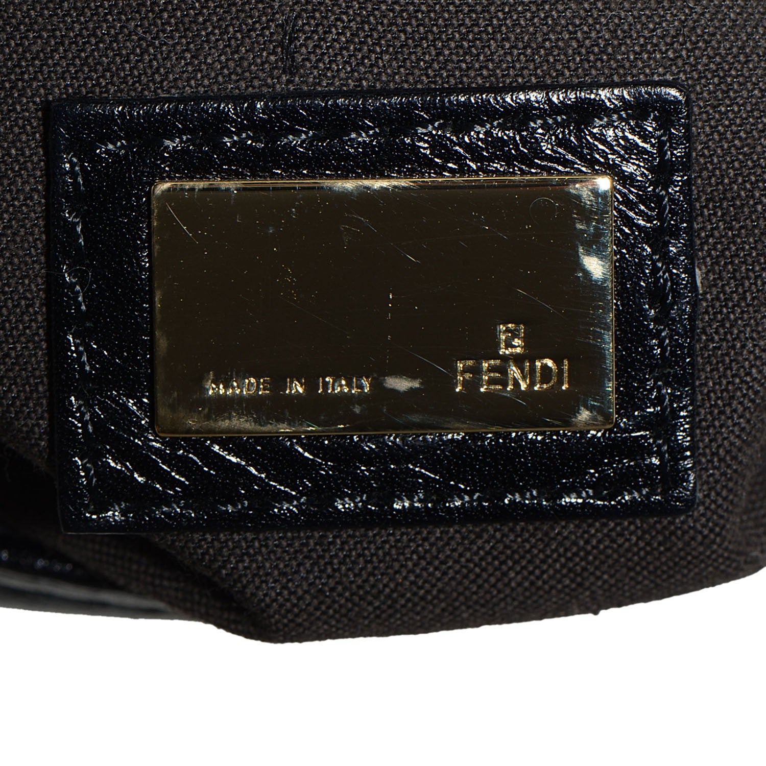 Fendi Vitello Acqua Maxi Baguette Shoulder Bag Black 6 of 10