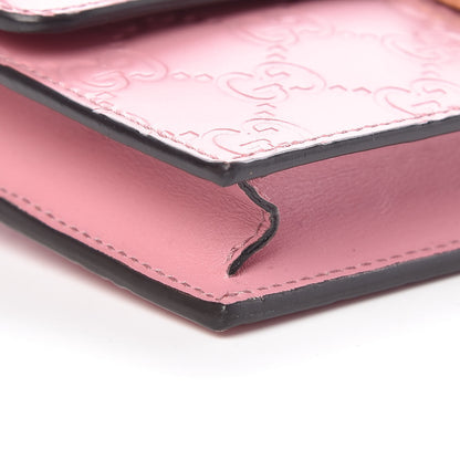 Gucci Guccissima Icon Chain Wallet Carmine Rose 7 of 10