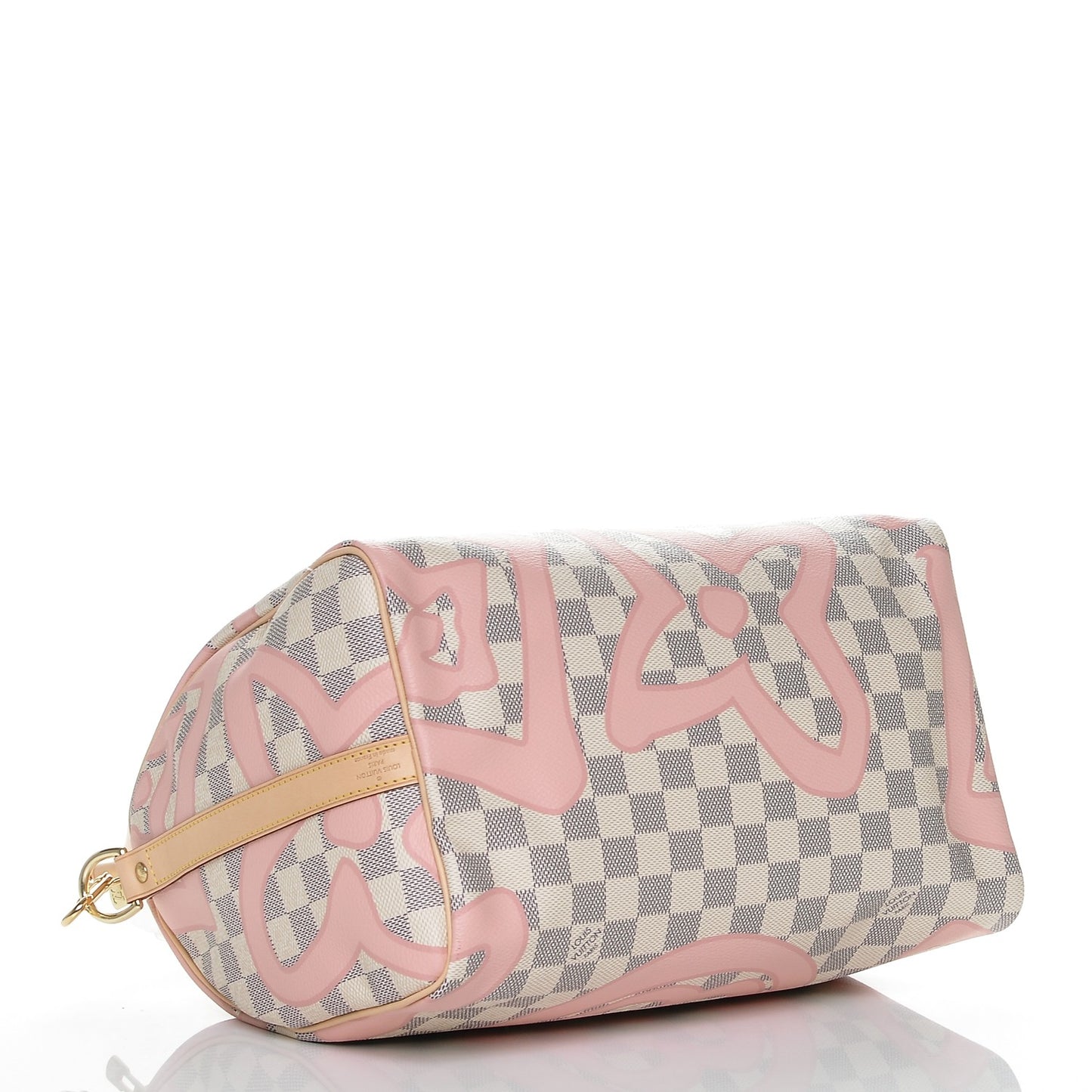 Damier Azur Tahitienne Speedy Bandouliere 30 Rose Ballerine