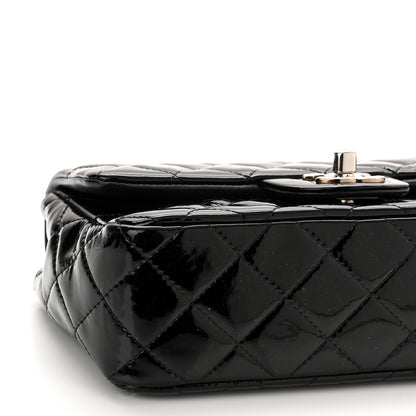 Chanel Patent Calfskin Quilted Mini Rectangular Flap Black 9 of 10