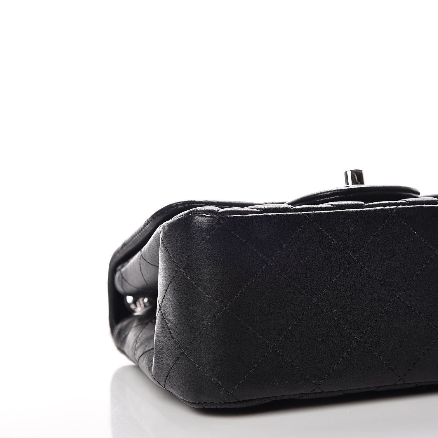 Chanel Lambskin Quilted Mini Square Flap Black 5 of 10