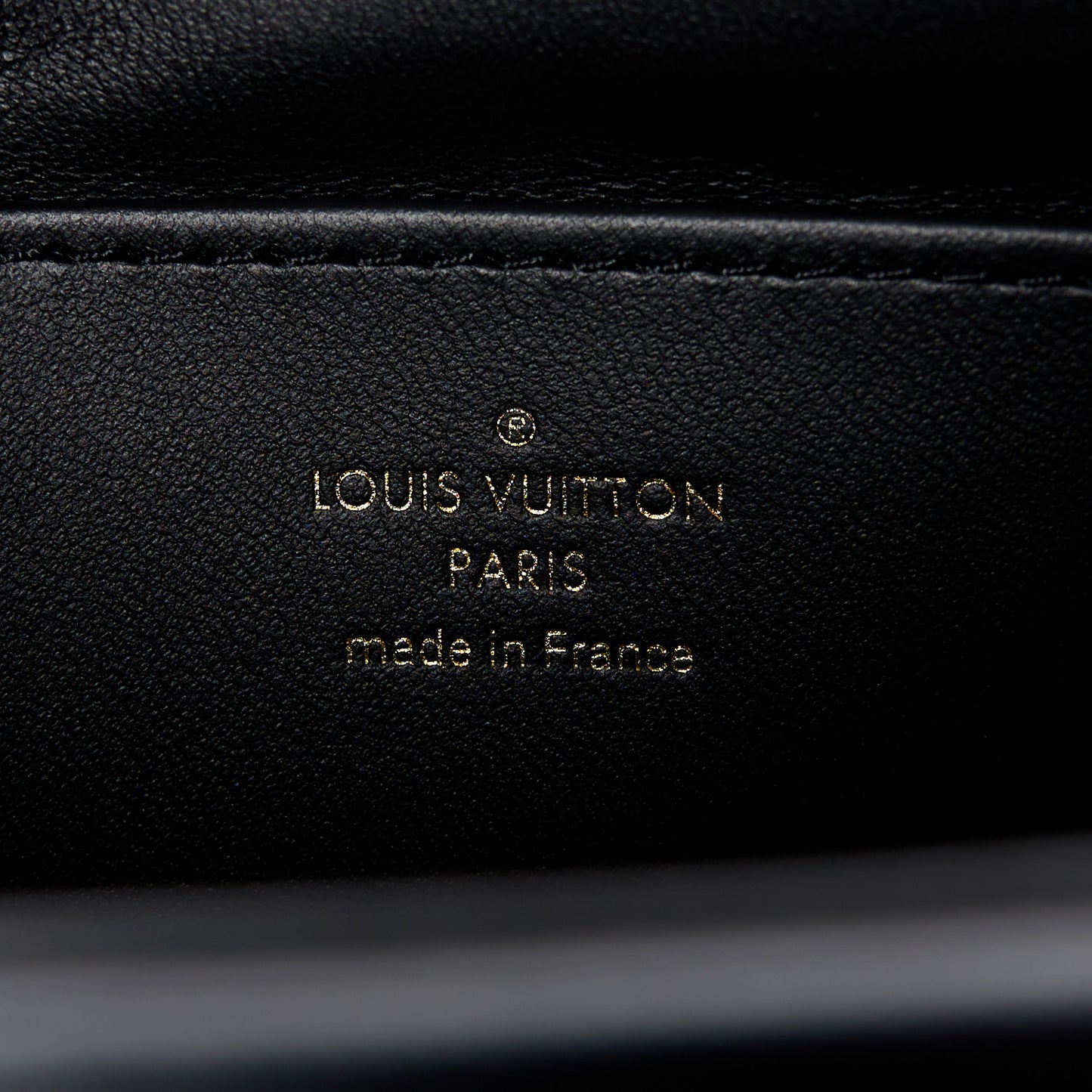 Lambskin Malletage Top Handle GO-14 MM Black Pink