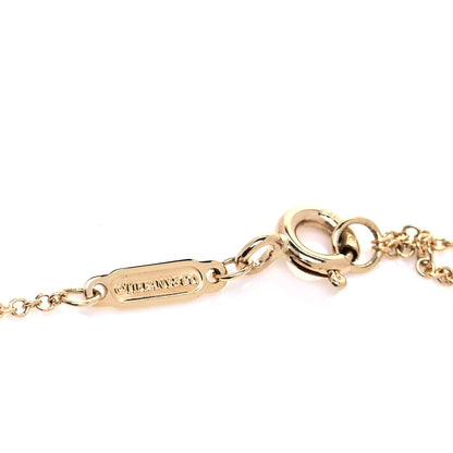 Tiffany 18K Yellow Gold Small T Smile Pendant Necklace 4 of 5
