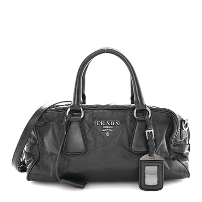 Prada Nappa Antique Bowler Black 1 of 17