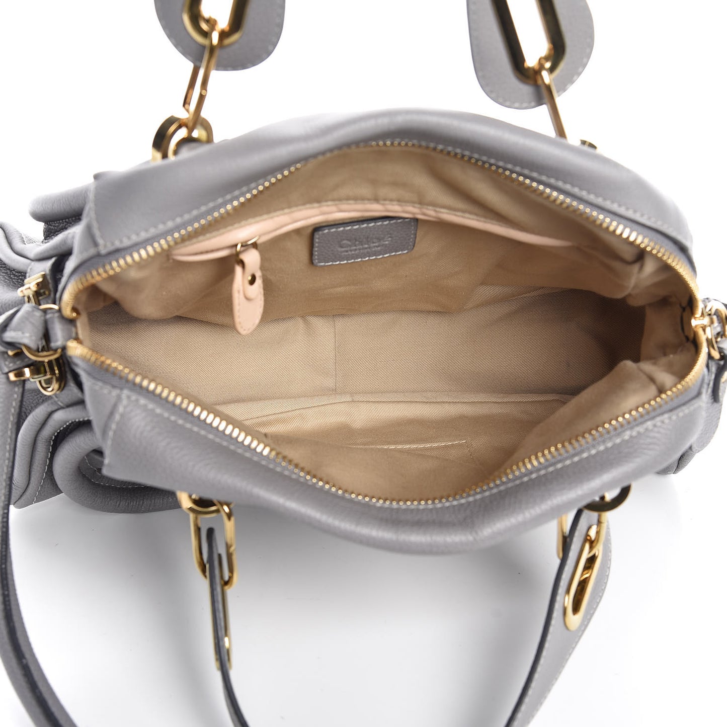Calfskin Medium Paraty Cashmere Grey