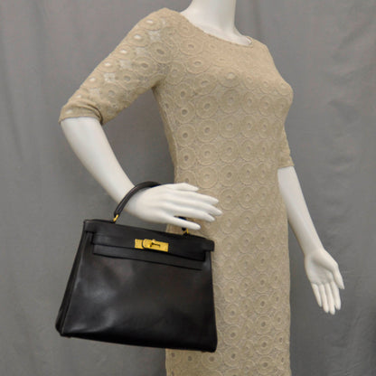 Hermes Box Kelly 28 Black 2 of 9